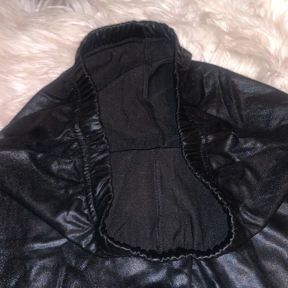 VTG Leather Wet Look Metallic Leggings - Picture 7 of 8